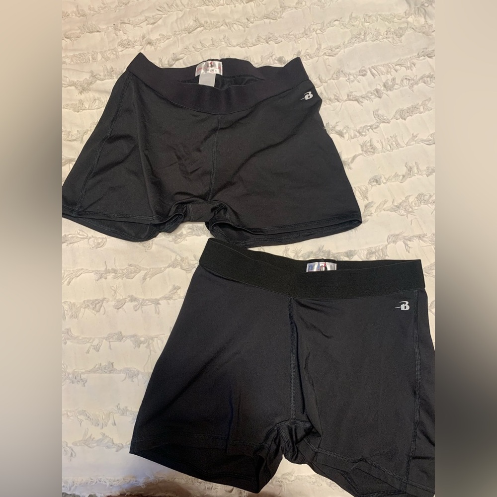 Badger biker shorts bundle. Black size medium.